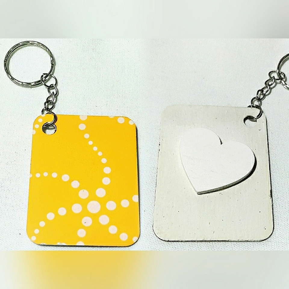 New Handmade Keychain Bag Tag! Italian Wood Artdeco4. 